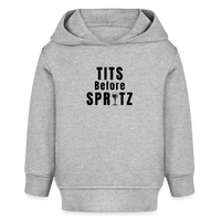Tits Before Spritz Baby Bio-Hoodie - Black Print